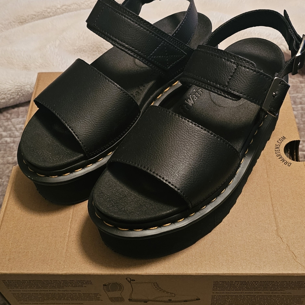 Dr. Martens Black Platform Sandals